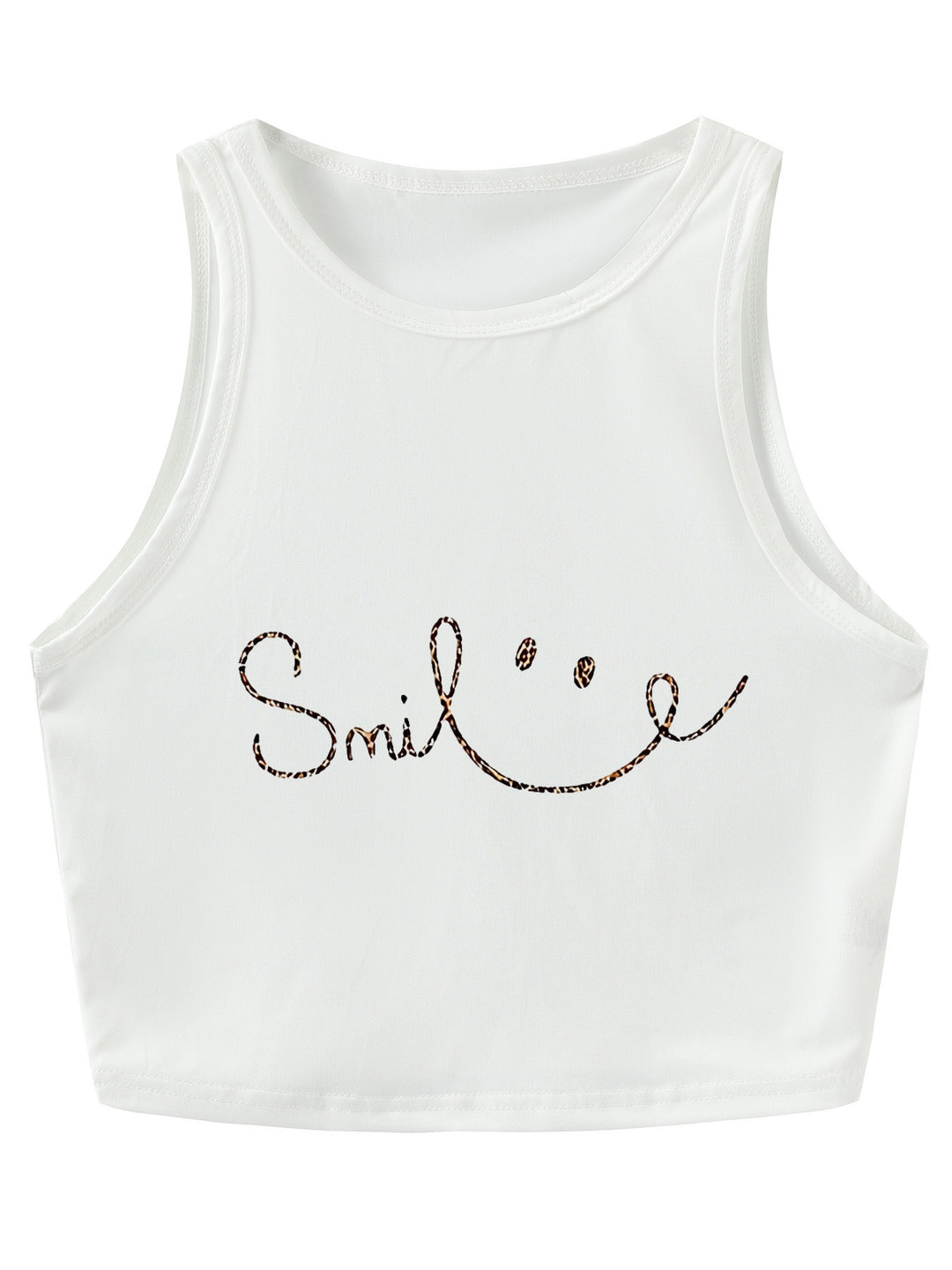 Damen Crop-Top mit kreativem Spruch und lässigem Schnitt EB