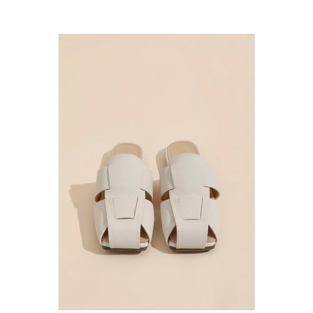 Damen modische Clogs mit weichem Fußbetten und stylischer Überlappung EB