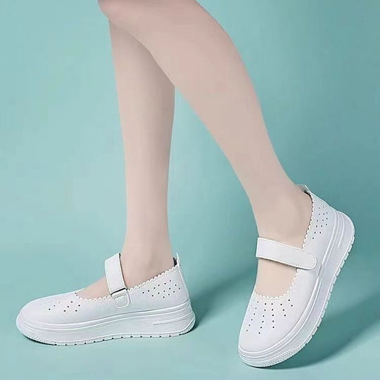 Damen Riemenslipper mit atmungsaktiver Oberflächenstruktur und bequemer Innensohle EB