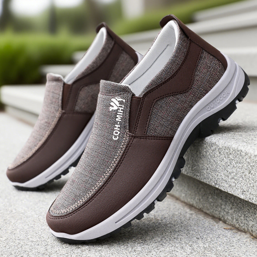 Damen Komfortable Slip-On Halbschuhe mit rutschfester Sohle und atmungsaktivem Obermaterial EB