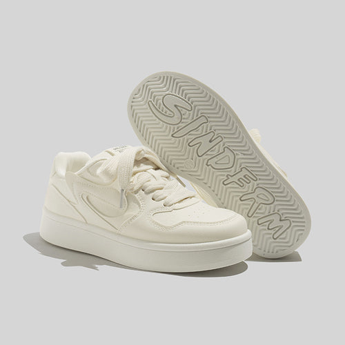 Damen Modische Plataforma Sneakers mit weicher Dämpfung EB