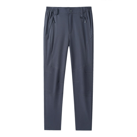 Herren elastische Outdoor-Trekkinghose mit ergonomischen Knien, elastischem Bund und Reißverschlusstaschen EB