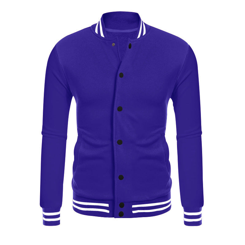 Herren Sportjacke mit kontrastierenden Bündchen und modernen Druckknöpfen EB