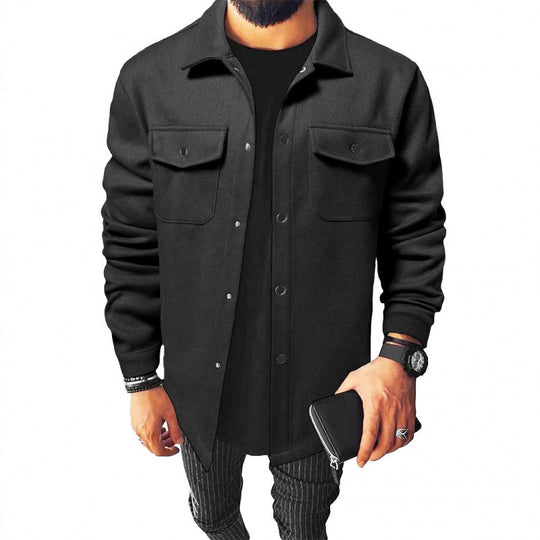 Herren stylische und warme Flanelljacke EB