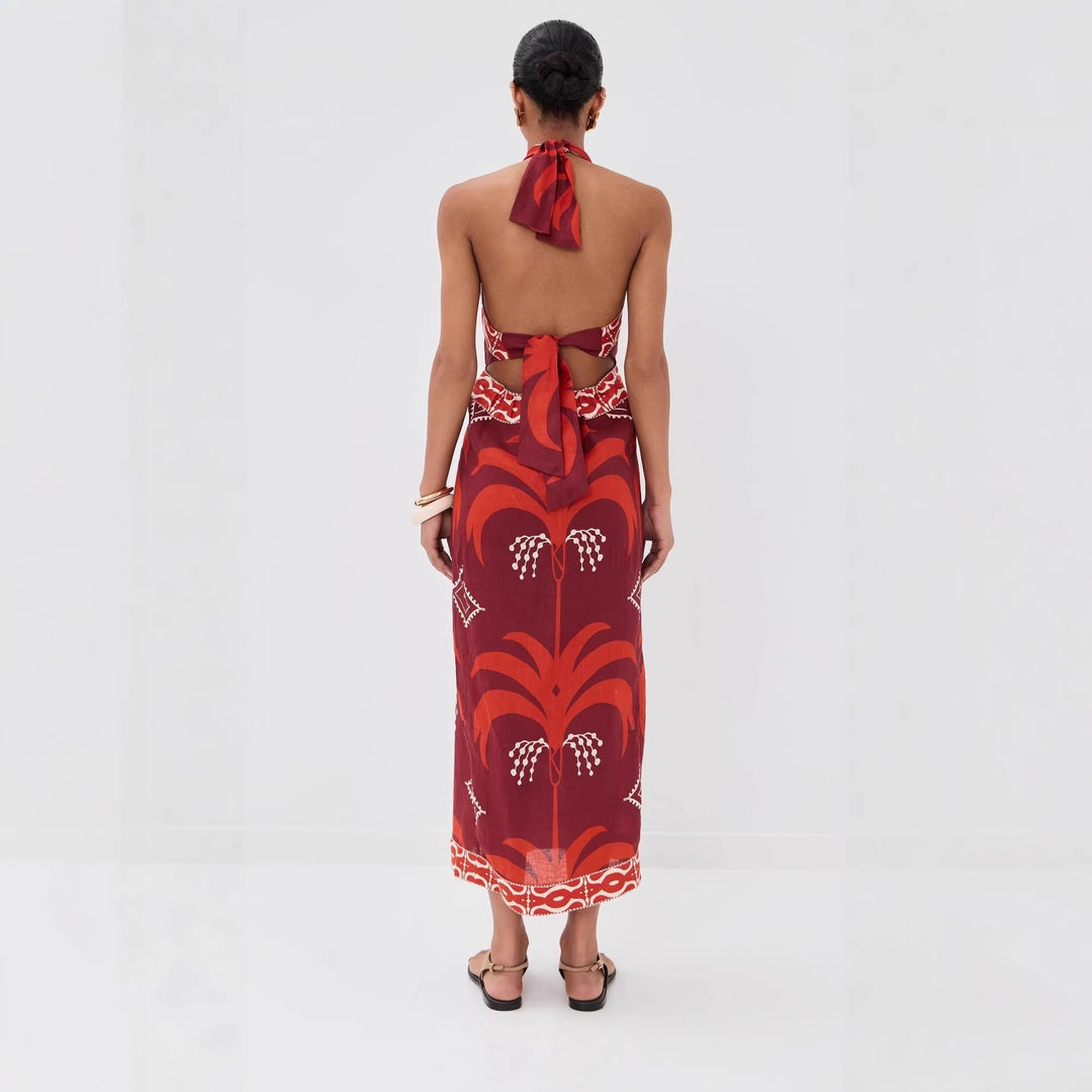 Damen Maxi-Kleid mit exklusivem Boho-Design EB