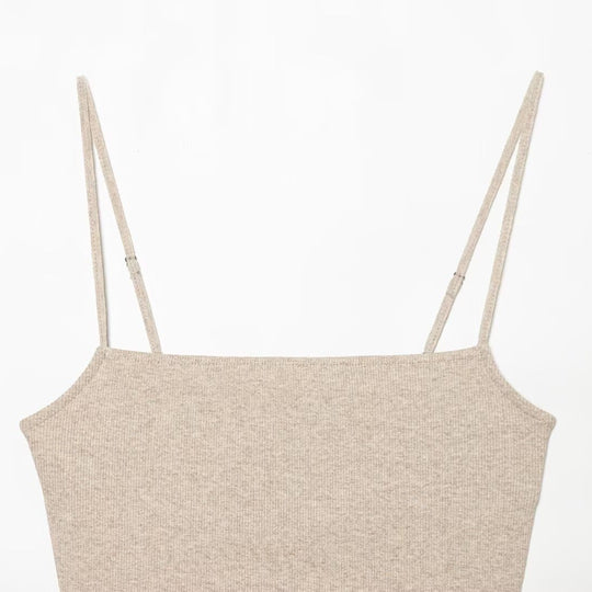 Damen Crop-Top mit funkelnden Pailletten und schmalen Trägern EB