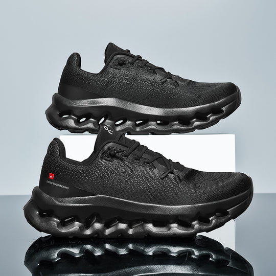 Unisex leichte Performance-Laufschuhe mit Hohlkammer-Zwischensohle und nahtlosem Strickoberteil EB