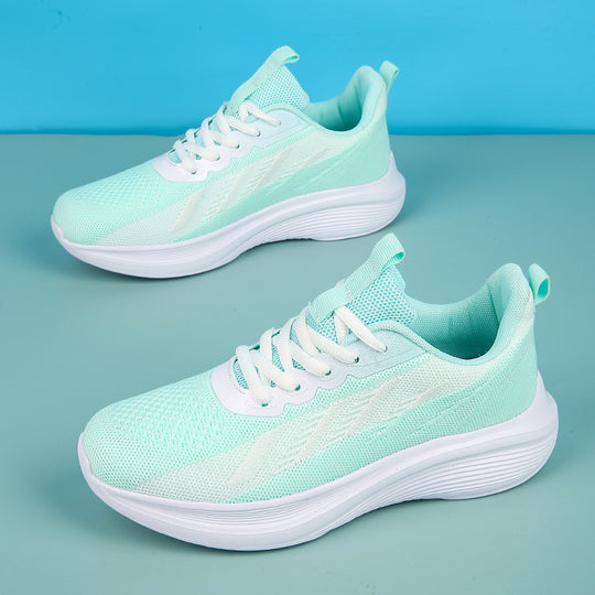 Damen Leichte und atmungsaktive Laufschuhe mit elastischem Obermaterial und flexibler Sohle EB