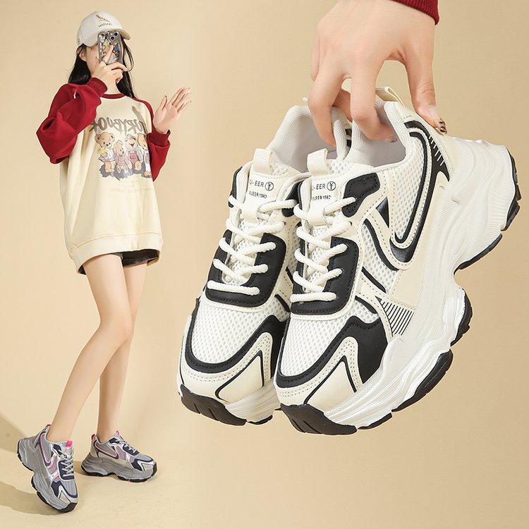 Damen Sportliche Lauf-Sneaker mit atmungsaktivem Mesh und gepolsterter Sohle EB