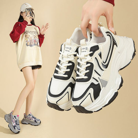 Damen Sportliche Lauf-Sneaker mit atmungsaktivem Mesh und gepolsterter Sohle EB