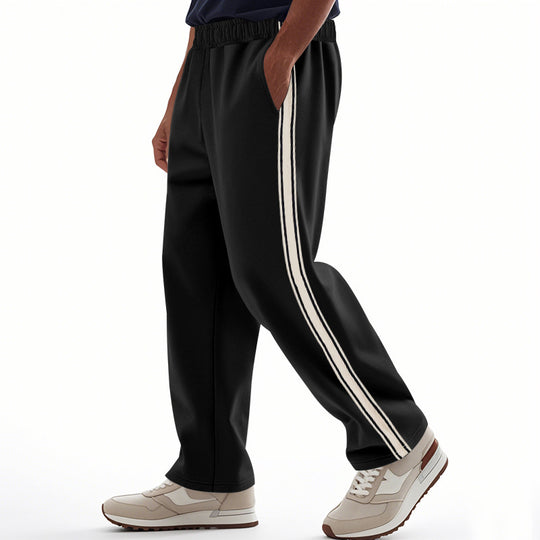 Herren Freizeit-Jogginghose mit seitlichen Streifen und elastischem Bund EB