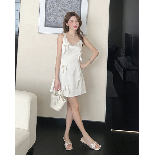 Damen elegante Mules mit modischem Knotendetail EB
