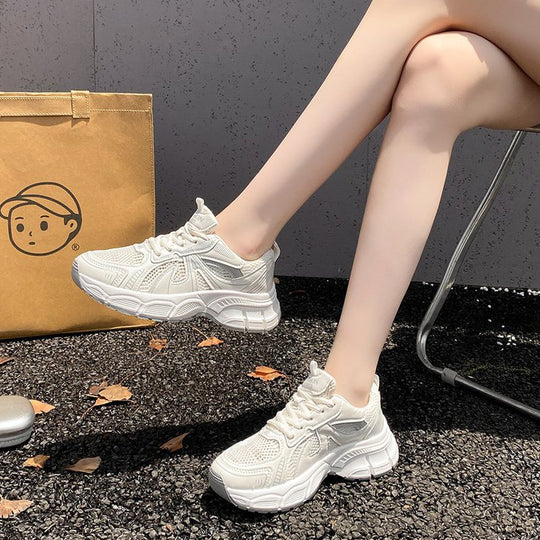Damen Sport Sneakers mit atmungsaktivem Obermaterial und dämpfender Sohle EB