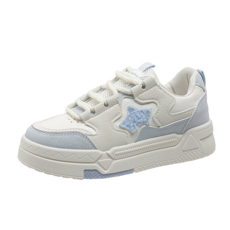 Damen Sneakers mit glitzerndem Sternenapplikation und komfortabler Dämpfung EB