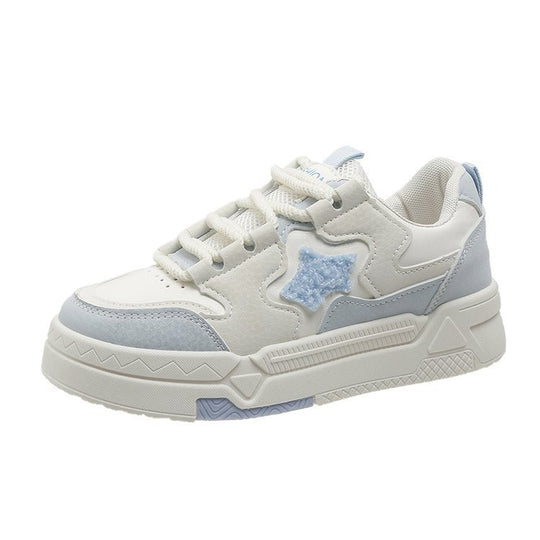 Damen Sneakers mit glitzerndem Sternenapplikation und komfortabler Dämpfung EB