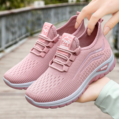 Damen leichtgewichtige Strick-Sneakers mit flexibler Sohle EB
