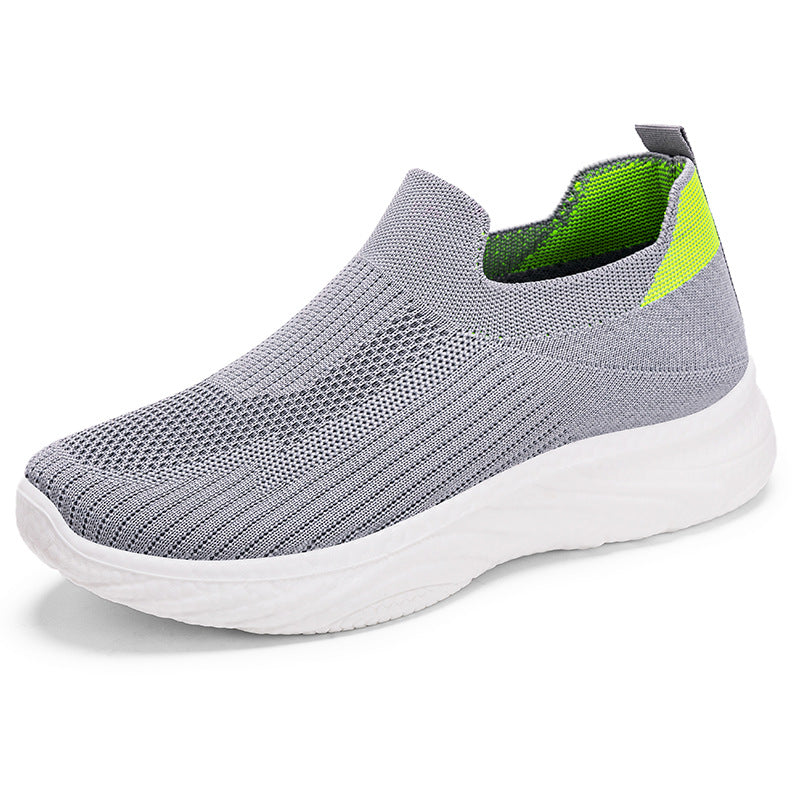 Damen Leichte und atmungsaktive Slip-On Sneakers mit flexibler Sohle EB