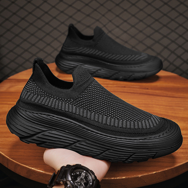 Damen Slip-On Sneakers mit atmungsaktiver Netzstruktur und flexiblem Sohlenprofil EB