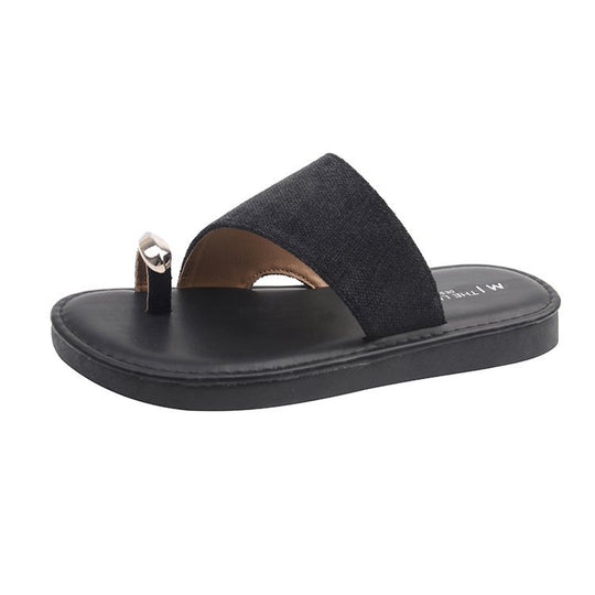 Damen modische Riemensandalen mit komfortablem Fußbett und zierlichem Design EB
