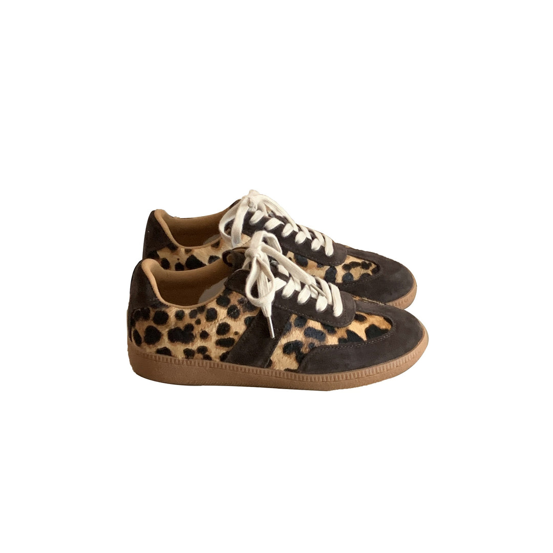 Damen modische Sneaker im zeitlosen Leo-Muster mit weichem Obermaterial EB