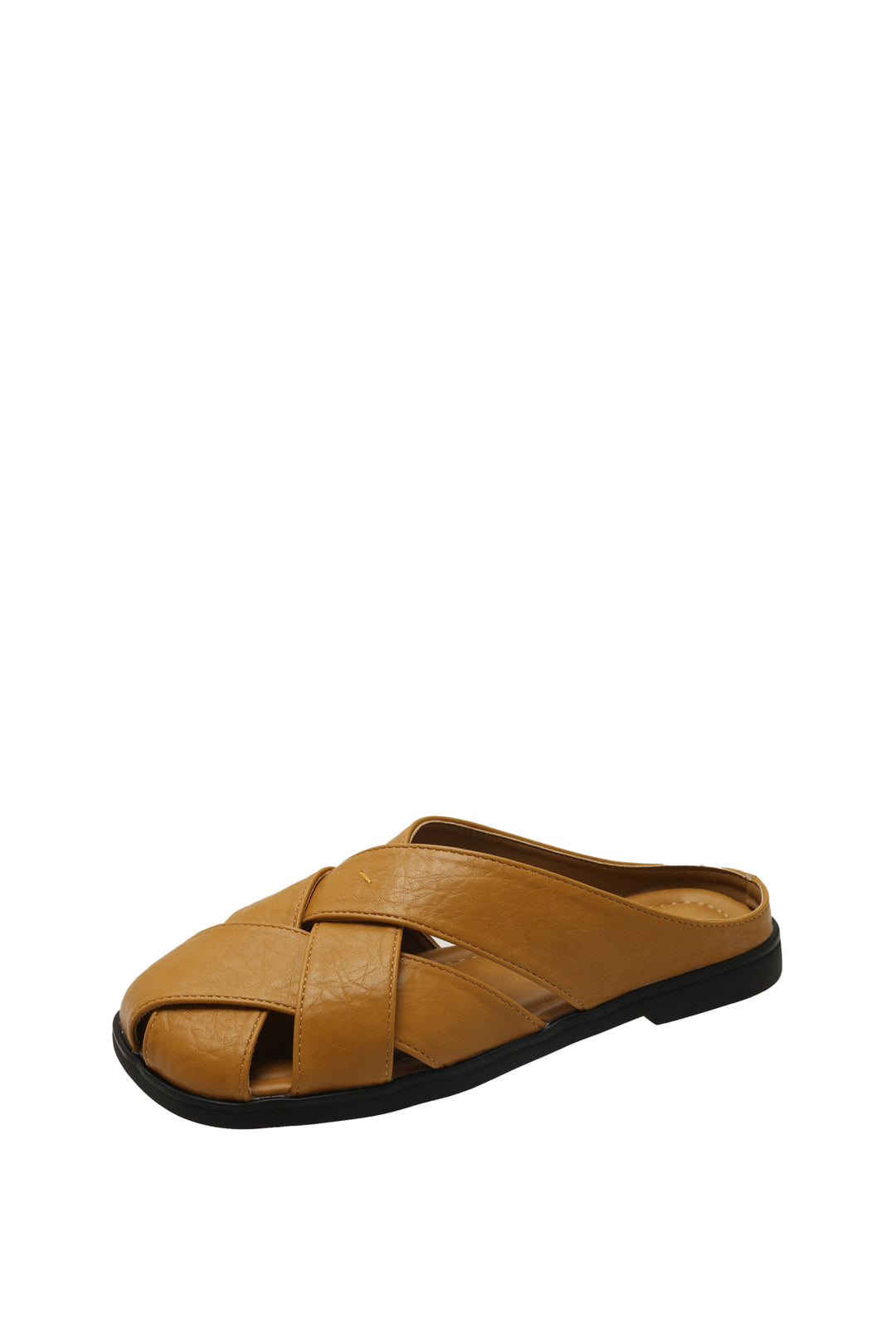 Damen Offene Mules mit geflochtenem Obermaterial und anatomischem Fußbett EB