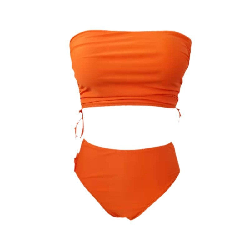 Damen Bandeau-Bikini mit raffinierten Banddetails EB