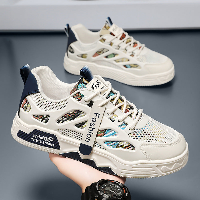 Damen Sportliche Atmungsaktive Sneakers mit modischem Netzdesign EB