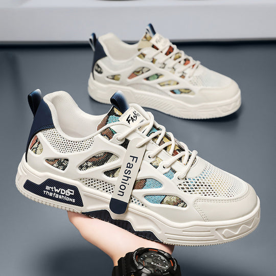 Damen Sportliche Atmungsaktive Sneakers mit modischem Netzdesign EB