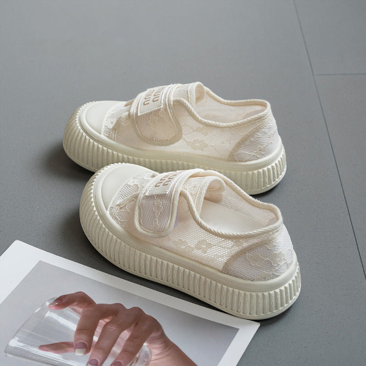 Damen Sneaker mit praktischem Klettverschluss und atmungsaktiver Obermaterialstruktur EB