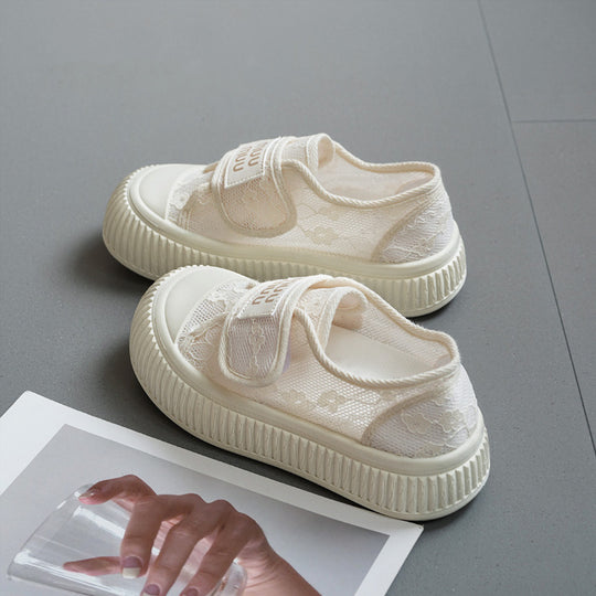 Damen Sneaker mit praktischem Klettverschluss und atmungsaktiver Obermaterialstruktur EB