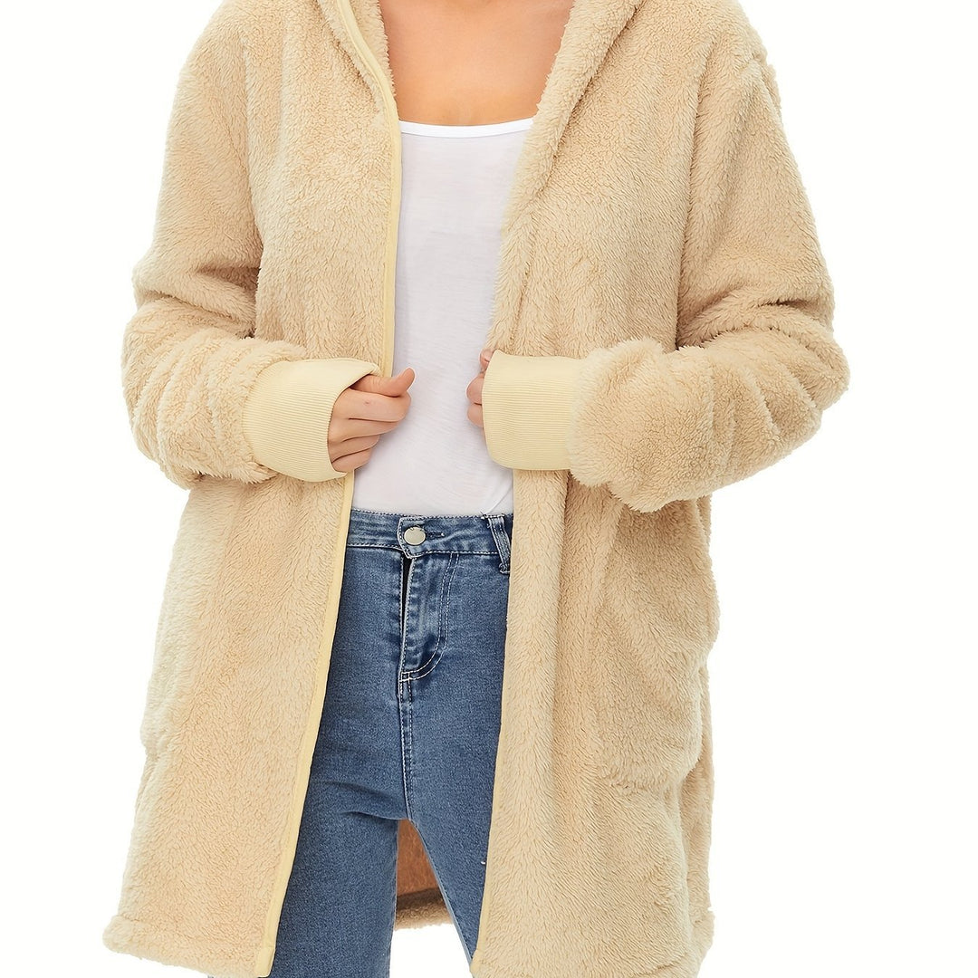 Damen weicher Fleece-Mantels EB