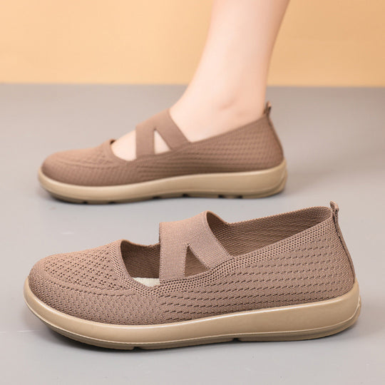 Damen Atmungsaktive Freizeitschuhe mit elastischem Design EB