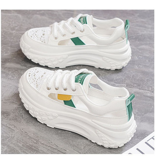 Damen Sportliche Sneaker mit luftiger Netzstruktur und extra hohem Komfort EB