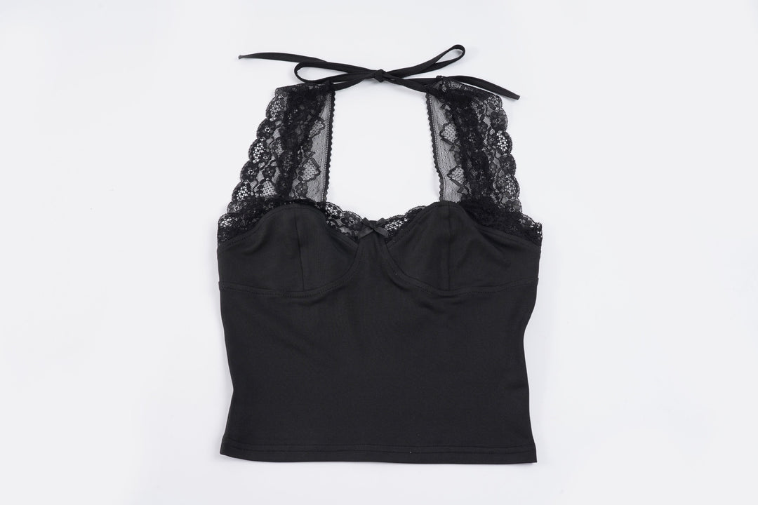 Damen Spitzen-Camisole mit elegantem Schnitt und verspielten Details EB