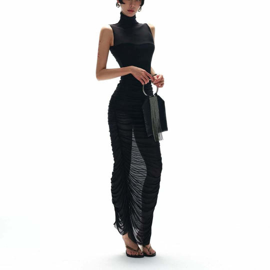 Damen Elegantes Abendkleid mit raffinierten Drapierungsdetails EB
