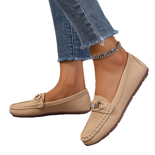 Damen Mokassins mit stylischem Schnallen-Detail R&B