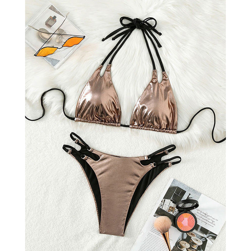 Damen Triangel-Bikini mit eleganten Cut-Out-Details EB