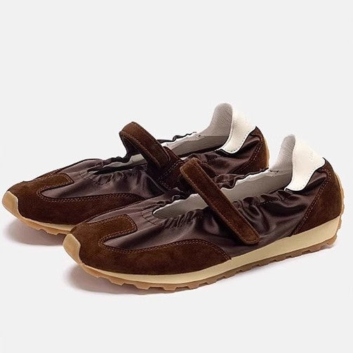 Damen Bequeme Mokassins mit verstellbarem Riemen und rutschfester Sohle EB