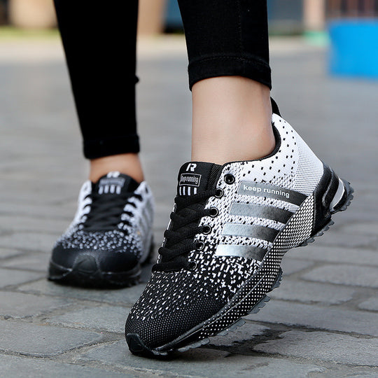 Herren leichte Strick-Running-Sneaker mit integrierter Fersen-Luftkammer und griffiger Trailsohle EB