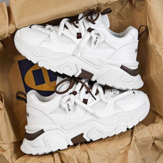 Damen Chunky Sneakers mit strapazierfähiger Sohle und atmungsaktiven Details EB