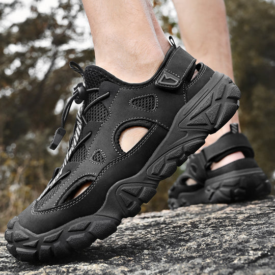 Damen Atmungsaktive Sport-Sandalen mit Anti-Rutsch-Sohle und Verstellbarem Schnellschnürsystem EB