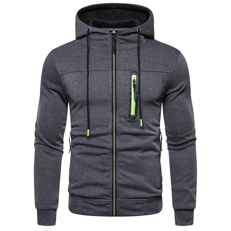Damen Sportliche Kapuzenjacke mit praktischen Taschen und stylischen Reißverschluss EB