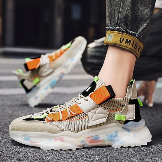 Damen Modische Outdoor-Sneaker mit atmungsaktiver Mesh-Oberfläche und rutschfester Sohle EB
