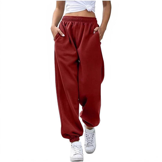 Damen nan gemütliches Lounge-Jogginganzug-Set mit Oversize-Hoodie und elastischer High-Waist Jogginghose EB