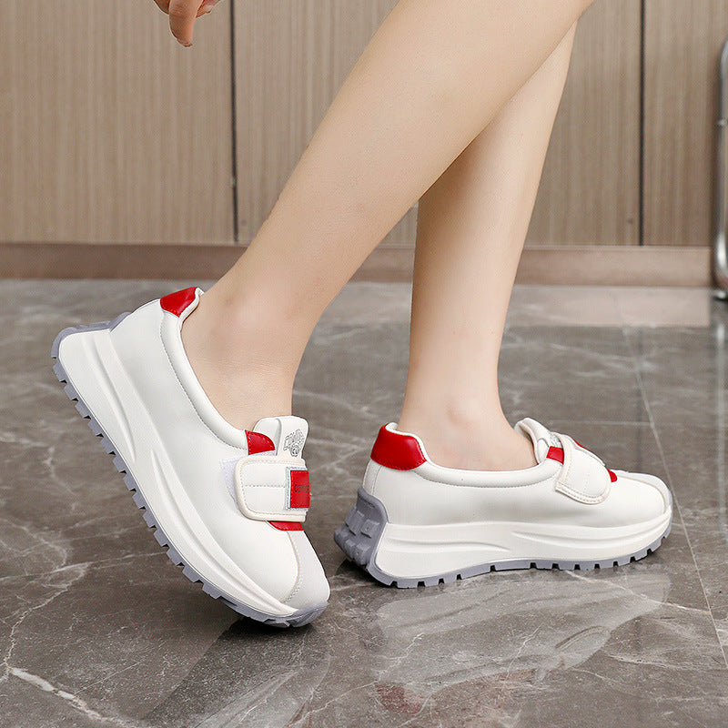 Damen Sportliche Sneakers mit praktischer Klettverschluss-Optik und ergonomischer Sohle EB
