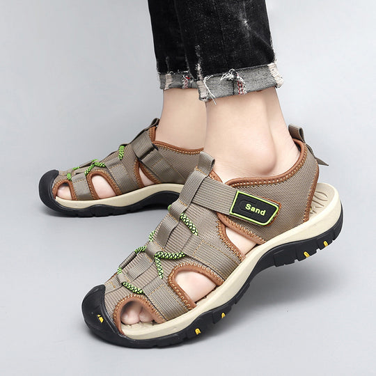 Herren Freizeit-Sandalen mit praktischem Klettverschluss und rutschfester Sohle EB