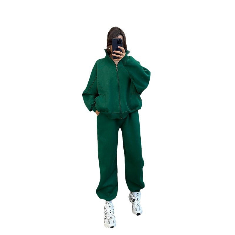 Damen lässiger Zweiteiler mit oversized Hoodie und Jogginghose EB