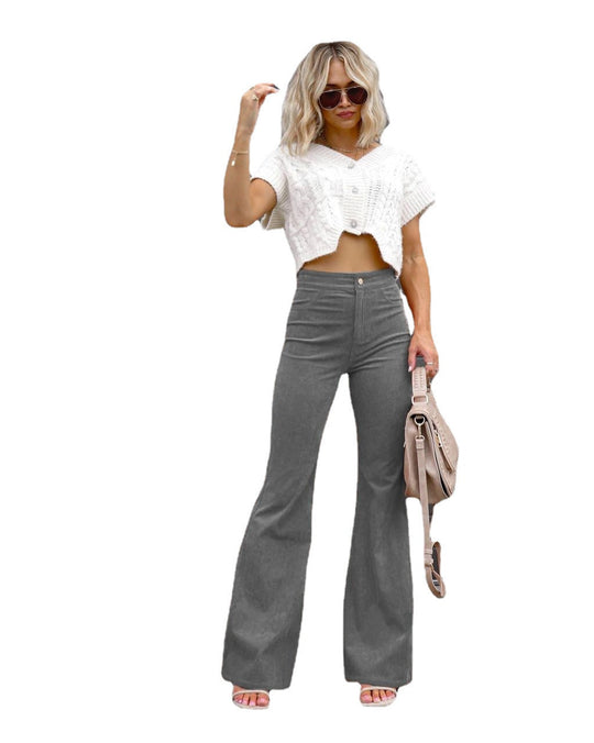 Damen Flared Jeans mit hohem Bund und tailliertem Schnitt EB