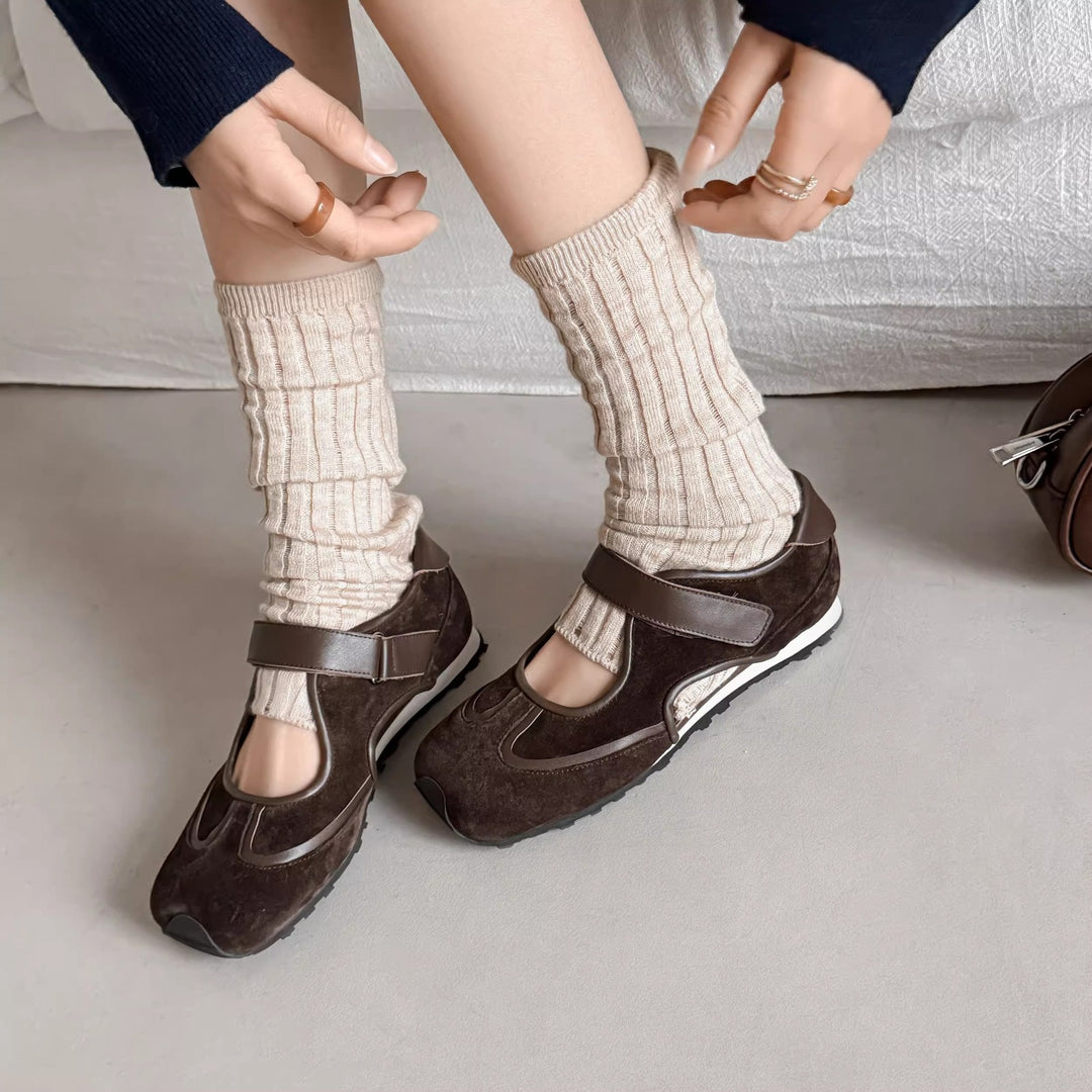Damen Komfortable Clogs mit verstellbarem Klettverschluss und atmungsaktiver Sohle EB