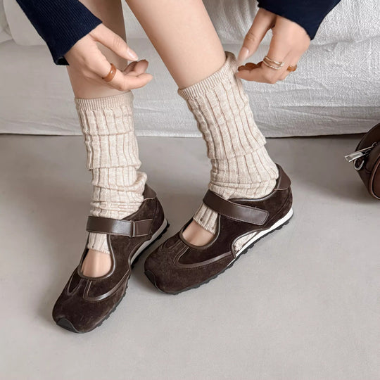 Damen Komfortable Clogs mit verstellbarem Klettverschluss und atmungsaktiver Sohle EB